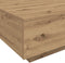 vidaXL - Salontafel - met - LED-Lampen - Artisan - Eik - 80x80x31 - cm