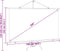 vidaXL - Projectiescherm - met - statief - 16:9 - 100''