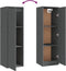 vidaXL - Wandkast - 30x30x100 - cm - massief - grenenhout - grijs