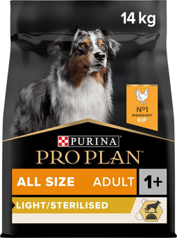 PURINA® PRO PLAN® Light/Sterilised Adult - Hondenvoer - Kip - 14 kg