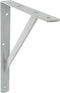 AMIG Plankdrager/planksteun van metaal - gelakt grijs - H250 x B200 mm - boekenplank steunen - tot 320 kg