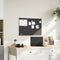 vidaXL - Krijtbord - met - massief - grenenhouten - lijst - 80x55 - cm - zwart
