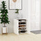 vidaXL - Schoenenkast - 60x35x70 - cm - bewerkt - hout - gerookt - eikenkleurig
