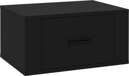 vidaXL - Nachtkastje - wandgemonteerd - 50x36x25 - cm - zwart