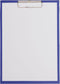 MAUL klemplaat Poly, PP folie, A4 staand, blauw 12 stuks