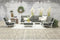 Garden Impressions Lincoln midden element - mat wit/ moss green