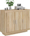 vidaXL - Dressoir - 92x35x75 - cm - bewerkt - hout - sonoma - eikenkleurig