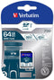 Verbatim Pro U3 SDXC - Geheugenkaart 64GB - UHS-3 voor 4K video