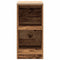 vidaXL - Garagekast - 40x51x85 - cm - massief - grenenhout - oud - hout