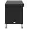 vidaXL - Tuinbox - met - wielen - 110x55x73 - cm - poly - rattan - zwart