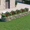 vidaXL - Gabion - plantenbak - verhoogd - 500x100x50 - cm - gegalvaniseerd - ijzer