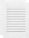 vidaXL - Kastdeuren - louvredesign - 2 - st - 39,5x29,5 - cm - wit