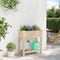 vidaXL - Tuinplanter - met - Roosters - 71x37x76 - cm - Massief - Vurenhout