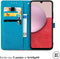 iMoshion Hoesje Geschikt voor Samsung Galaxy A14 (5G) / A14 (4G) Hoesje Met Pasjeshouder - iMoshion Mandala Bookcase - Turquoise