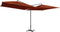 vidaXL - Parasol - dubbel - met - stalen - paal - 250x250 - cm - terracottakleurig