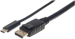 Manhattan 152471 - USB-C naar DisplayPort Adapterkabel - 1 m - Zwart