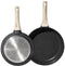 Just Perfecto JL-42 - Koekenpan 24 cm en Steelpan 20 cm - Vijf Lagen - Zwart
