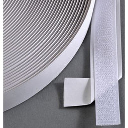 Klika - Klitteband klevend 20mm wit haak 25m - 7 stuks