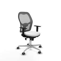 Piqueras y Crespo 1D086G0 - Bureaustoel - Verstelbare hoogte met armleuning - Wit