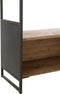 J-Line rek - hout/metaal - zwart/naturel - small