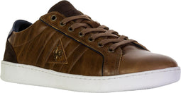 Le Coq Sportif Offcourt Leather Sportschoenen - Maat 44 - Mannen - bruin/blauw