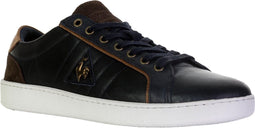 Le Coq Sportif Offcourt Leather Sportschoenen - Maat 45 - Mannen - blauw/bruin