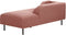 LE CRAU - Chaise longue - Roze - Linkerzijde - Bouclé