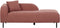LE CRAU - Chaise longue - Roze - Linkerzijde - Bouclé