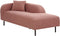 LE CRAU - Chaise longue - Roze - Linkerzijde - Bouclé