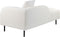 LE CRAU - Chaise longue - Wit - Rechtszijdig - Bouclé