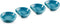LE CREUSET - Aardewerk - Set/4 sausschaaltjes 9cm Carib Blue