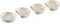 LE CREUSET - Aardewerk - Set/4 sausschaaltjes 9cm Meringue