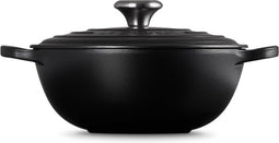 Le Creuset - Braadpan - Marmite - Mat Zwart - Ø 24 cm / 3,1 Liter