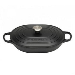 Le Creuset Braadpan Oblong Signature Mat Zwart - 3.4 Liter