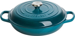 Le Creuset Braadpan Signature - Campagnard - Deap Teal - ø 30 cm / 3.5 liter