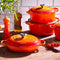Le Creuset Braadpan Signature - Campagnard - Oranjerood - ø 30 cm / 3.5 liter