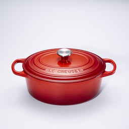 Le Creuset Braadpan Signature - Ovaal - Kersenrood - ø 27 cm / 4.1 liter