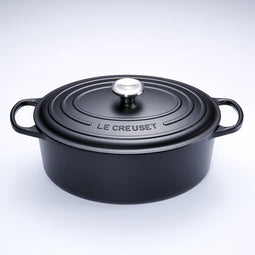 Le Creuset Braadpan Signature - Ovaal - Mat Zwart - ø 33 cm / 7.5 liter