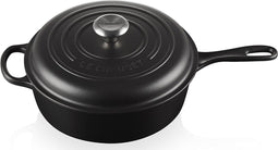 Le Creuset Cassadou braadpan 26 cm - mat zwart