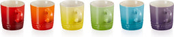 Le Creuset Espresso kopjes - Rainbow 100 ml - 6 stuks