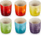 Le Creuset Espresso kopjes - Rainbow 100 ml - 6 stuks