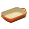 Le Creuset Gietijzeren Braadslede 40 x 30 cm Oranjerood