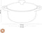 Le Creuset - Gietijzeren Ronde braadpan - 2,4 L- Ø 20 cm - Kersenrood