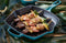 Le Creuset Grillpan Signature - Deap Teal - 26 x 26 cm - geëmailleerde anti-aanbaklaag