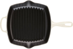 Le Creuset Grillpan Signature Meringue - 26 x 26 cm - Geëmailleerde anti-aanbaklaag