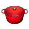 Le Creuset Hoge Braad- / Stoofpan 24cm Kersenrood