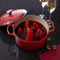 Le Creuset Hoge Braad- / Stoofpan 24cm Kersenrood