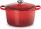 Le Creuset Hoge Braad- / Stoofpan 24cm Kersenrood
