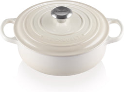 Le Creuset Lage Braadpan / Risottopan Signature Meringue ø 24 cm / 3.1 Liter