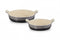 Le Creuset Ovenschaal Rond Set van 2 in Aardewerk Flint
